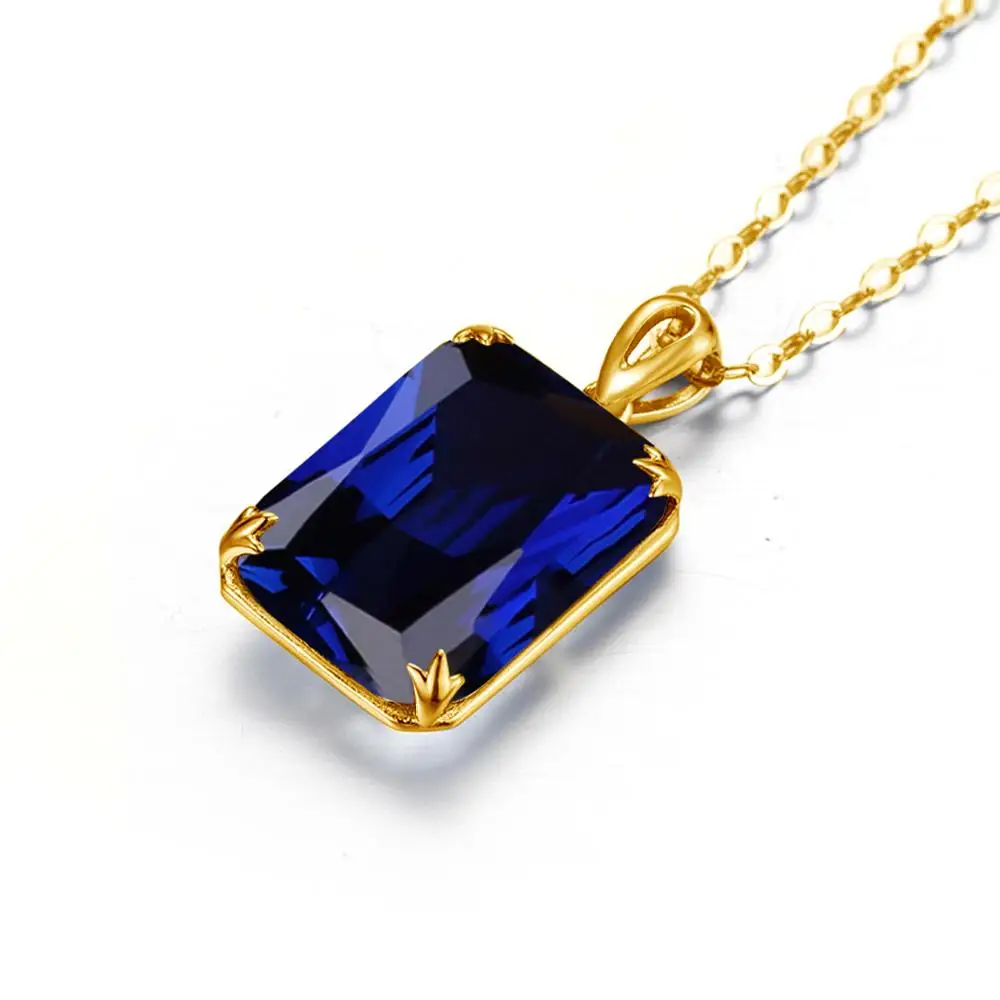 pendentif de luxe avec pierre de saphir