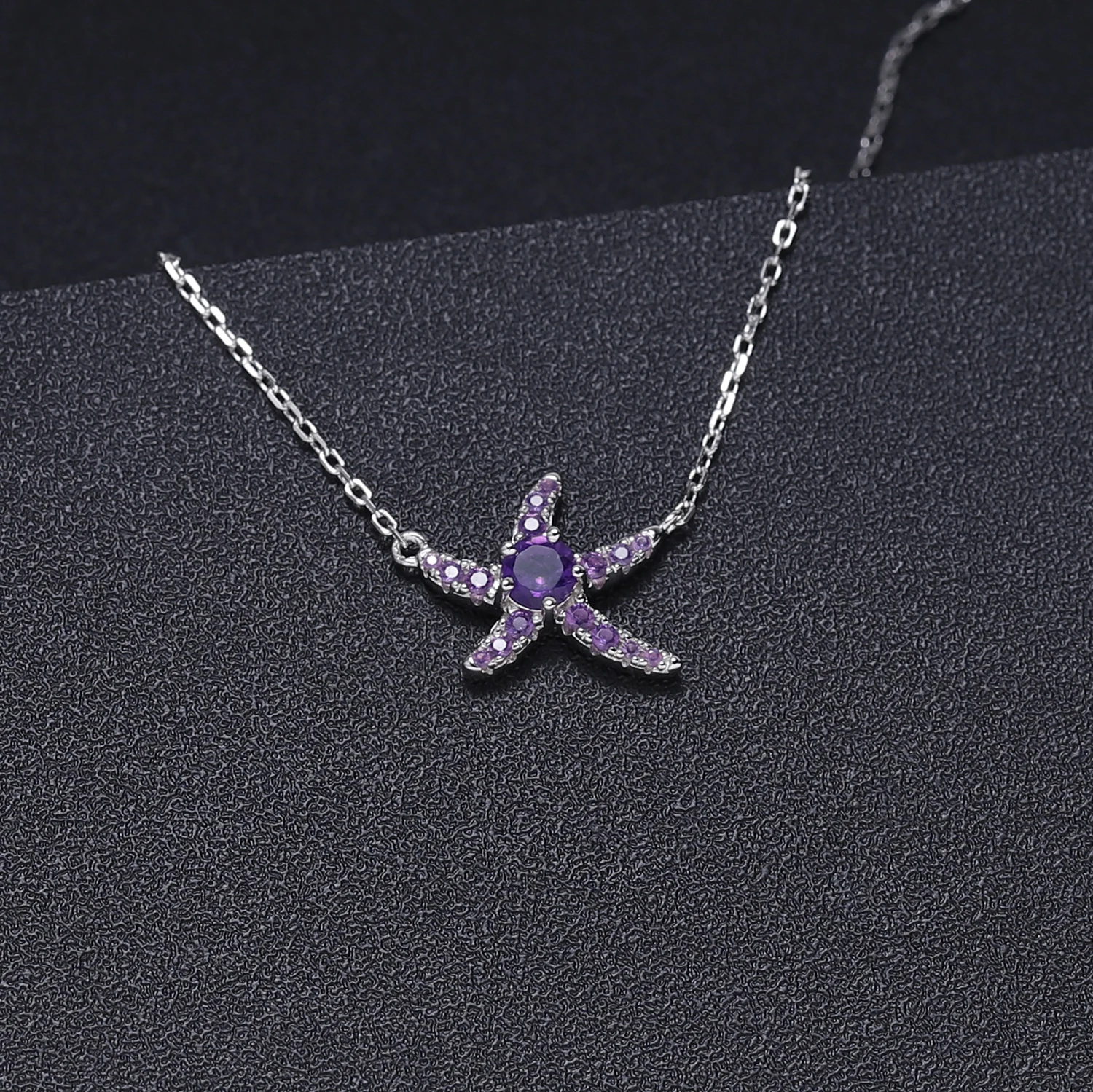 bijou en améthyste et argent sterling