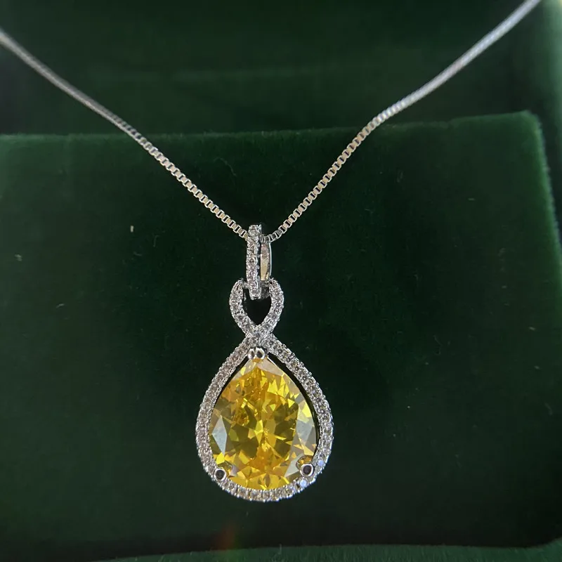 pendentif topaze jaune