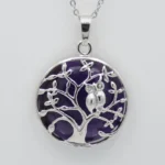 pendentif améthyste arbre de vie