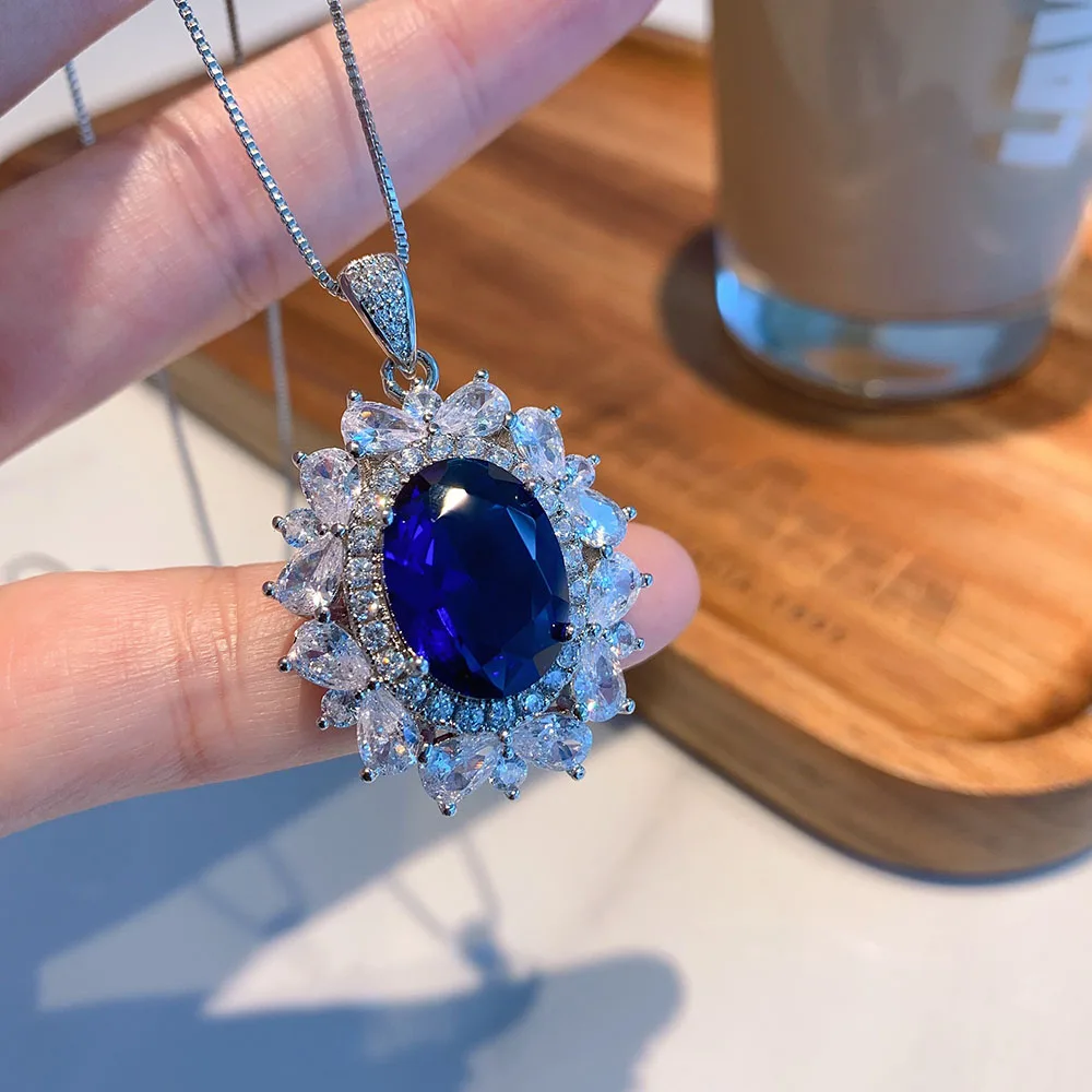 pendentif saphir moderne
