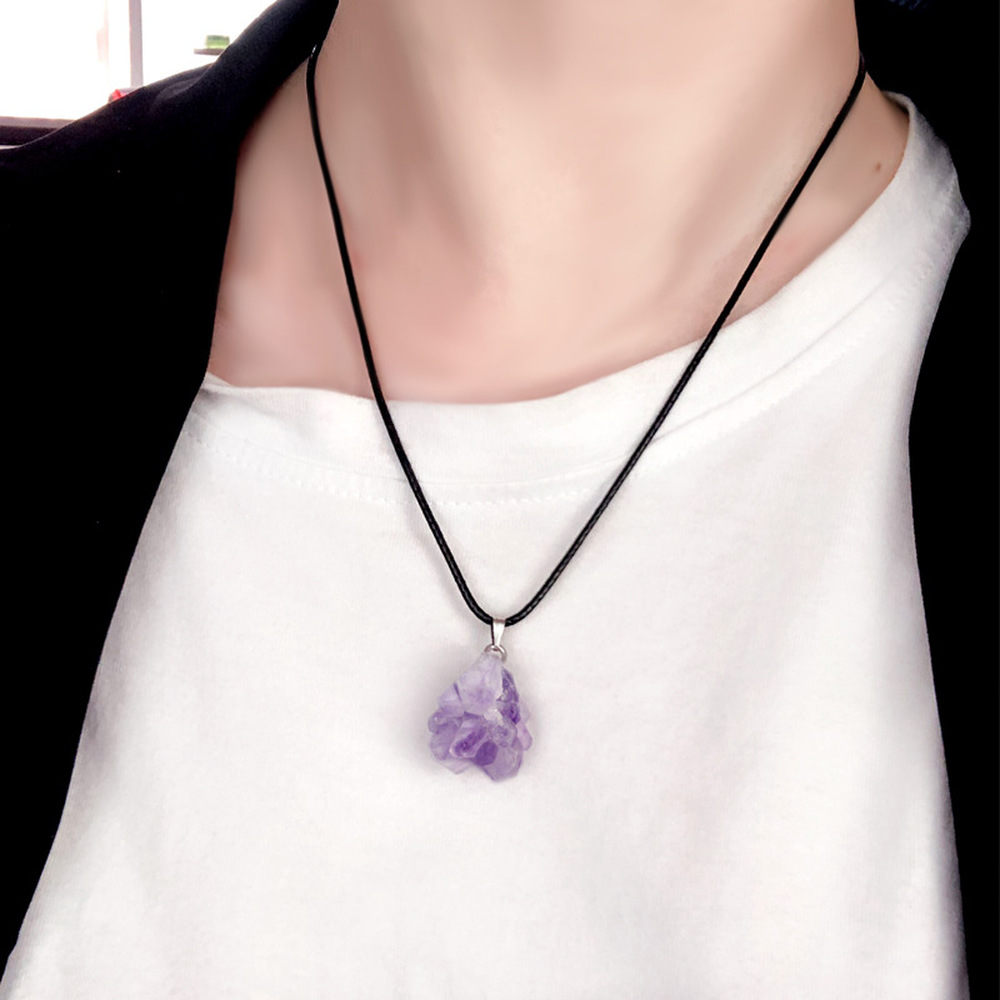 pendentif pierre irrégulière