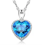 pendentif topaze cœur