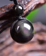 pendentif obsidienne arc en ciel