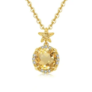 pendentif citrine etoile