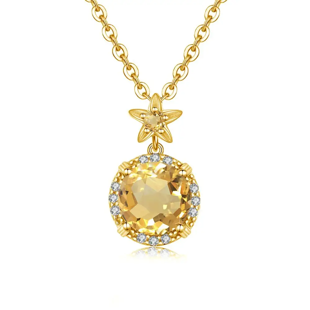 pendentif citrine etoile