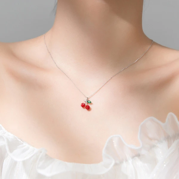 chaîne à maillons pour pendentif rubis