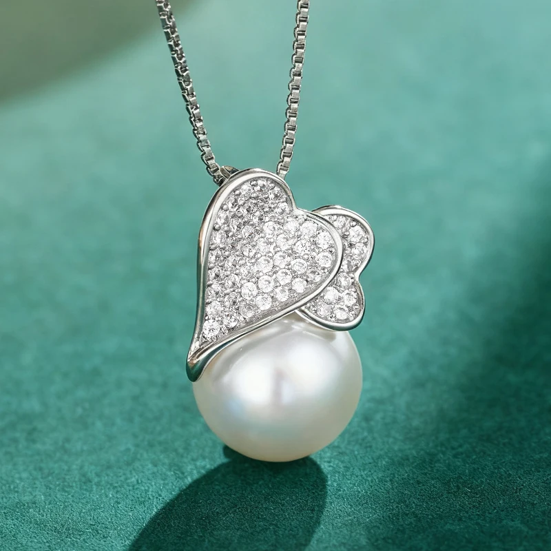 bijou perle amour avec zircon