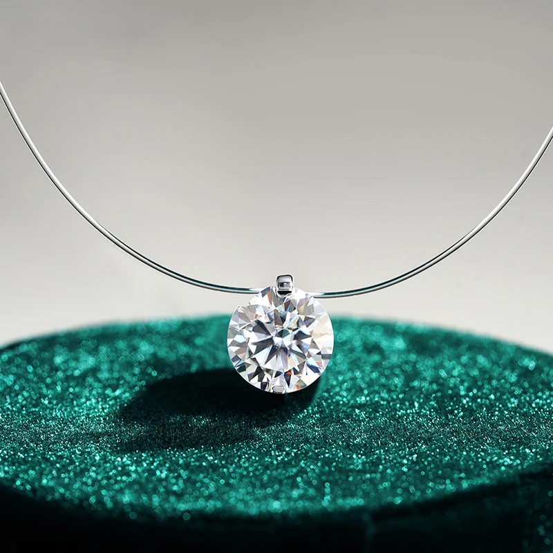 pendentif minimaliste diamant