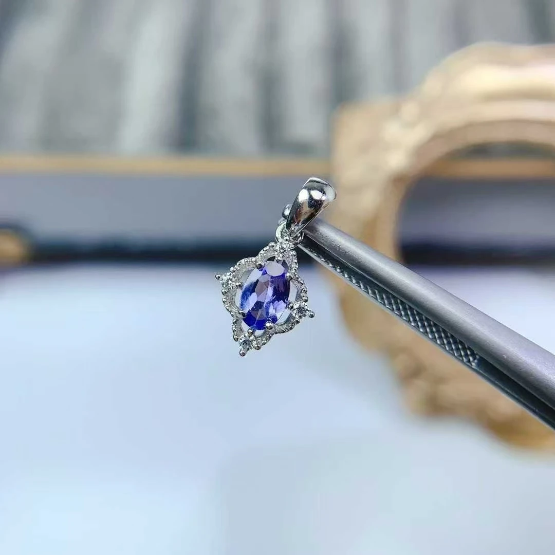 pendentif pierre tanzanite argent sterling