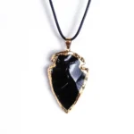 pendentif obsidienne flèche