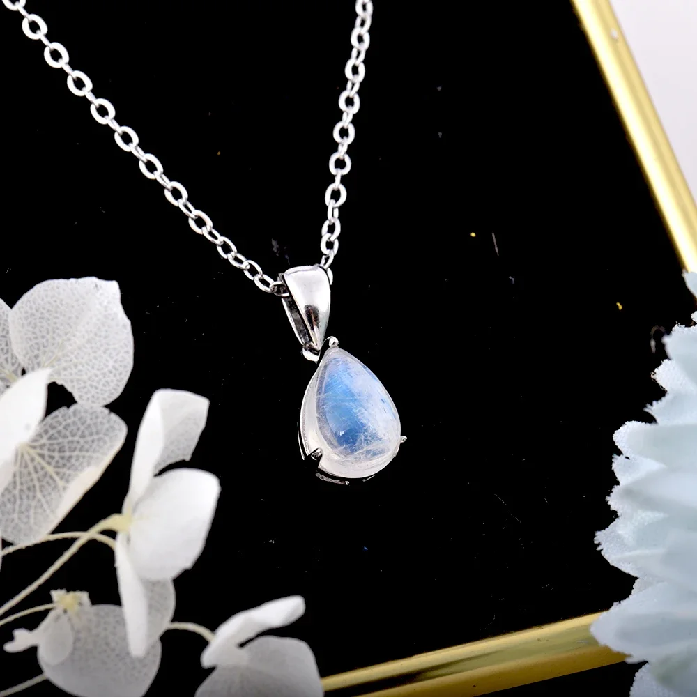 bijou en argent pierre de lune