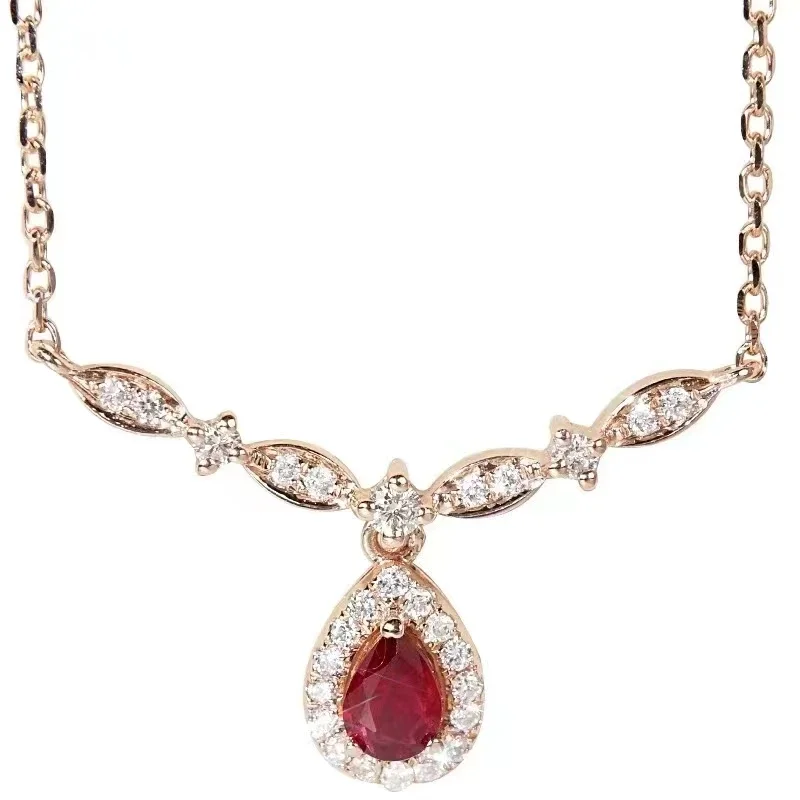 pendentif rubis barre