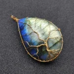 pendentif labradorite arbre de vie