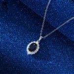pendentif Saphir Bleu