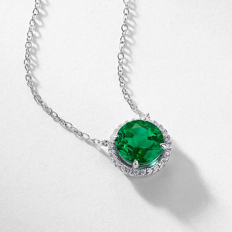 pendentif émeraude femme