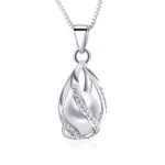 Pendentif Cage à Perle en argent