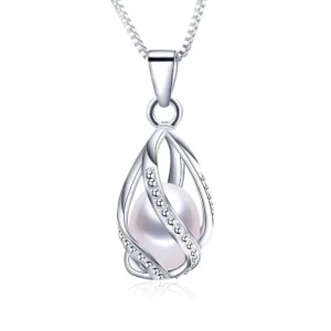 Pendentif Cage à Perle en argent