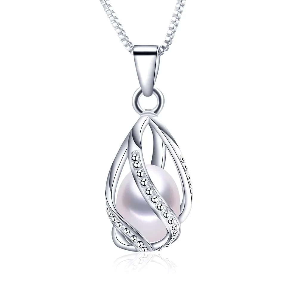 Pendentif Cage à Perle en argent
