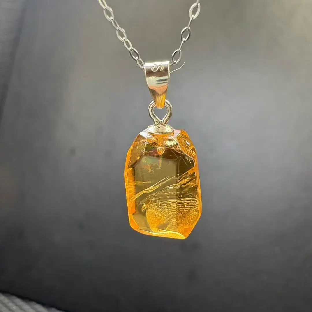pendentif citrine brute
