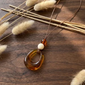 Grand Pendentif Ambre