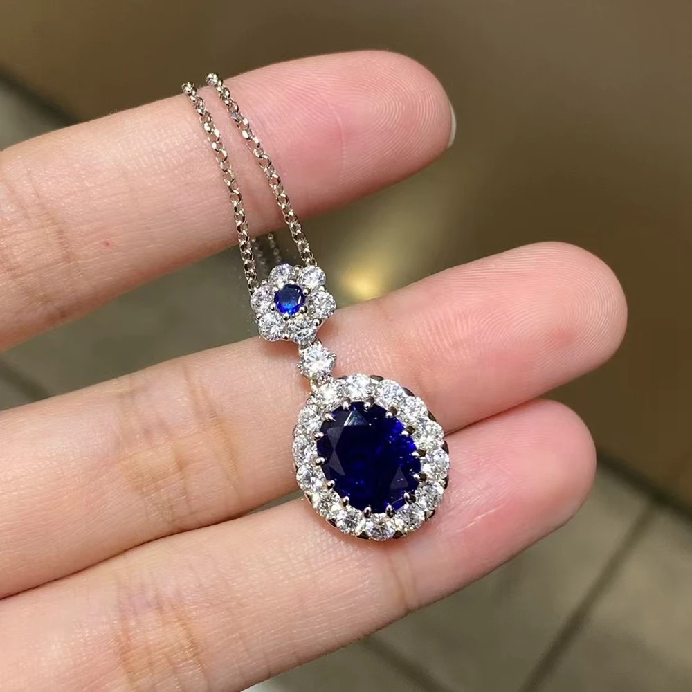 pendentif saphir diamant