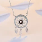 pendentif obsidienne argent