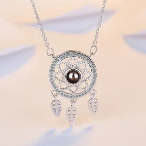 pendentif obsidienne argent