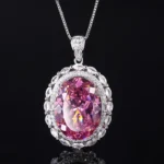 pendentif rubis rose