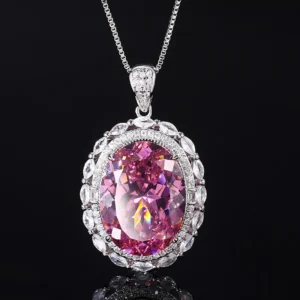 pendentif rubis rose