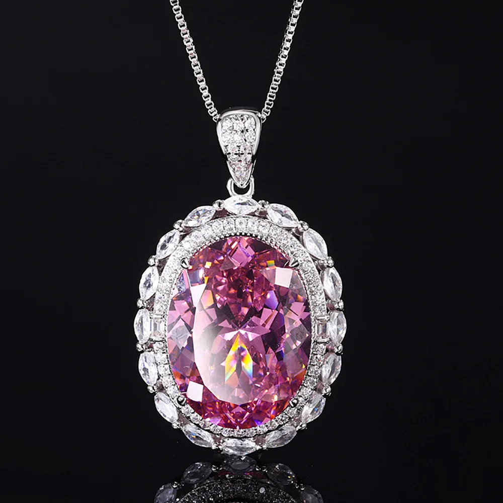 pendentif rubis rose