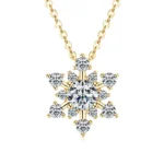 Pendentif Flocon de Neige Diamant