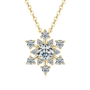 Pendentif Flocon de Neige Diamant