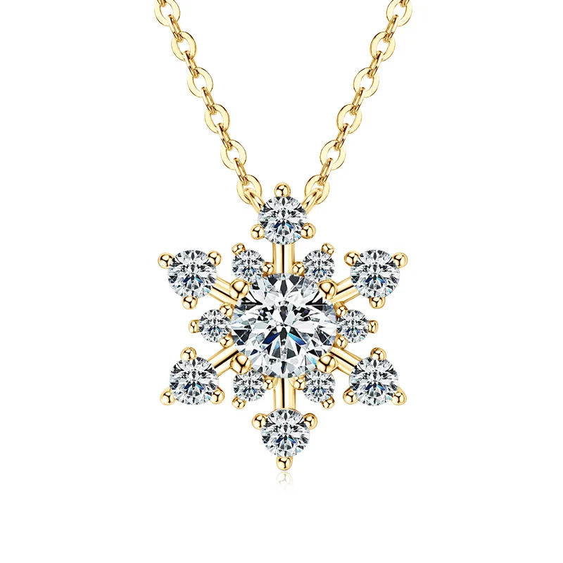 Pendentif Flocon de Neige Diamant