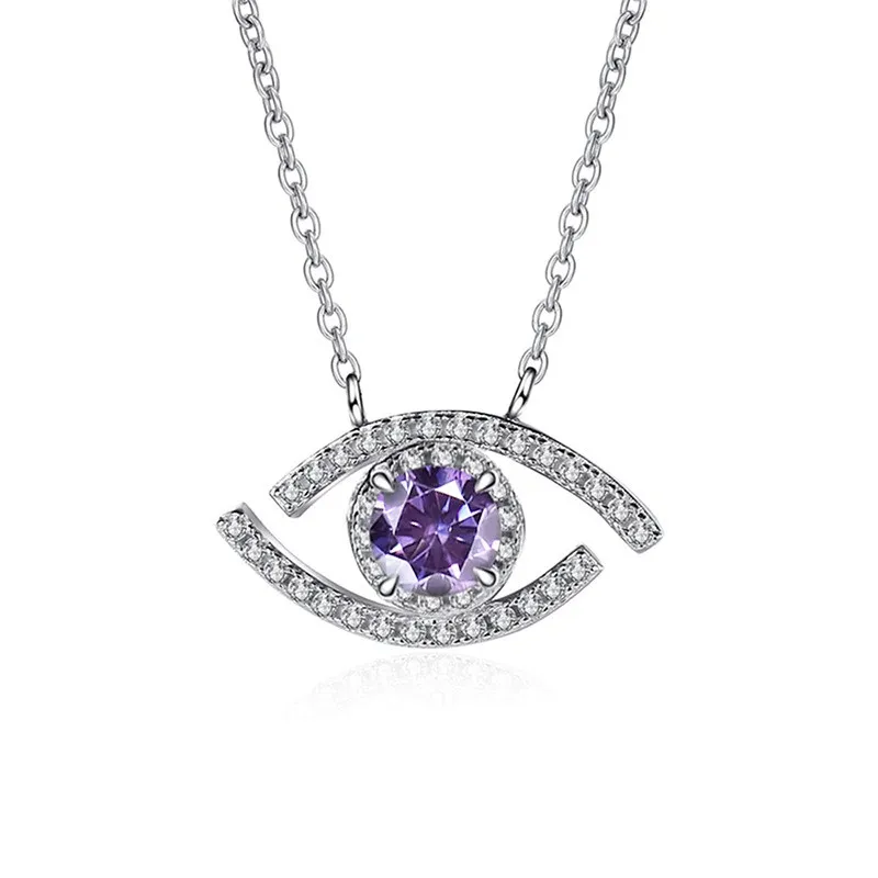 bijou en argent améthyste violet