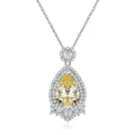 pendentif citrine poire maison du pendentif