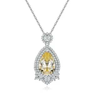 pendentif citrine poire maison du pendentif