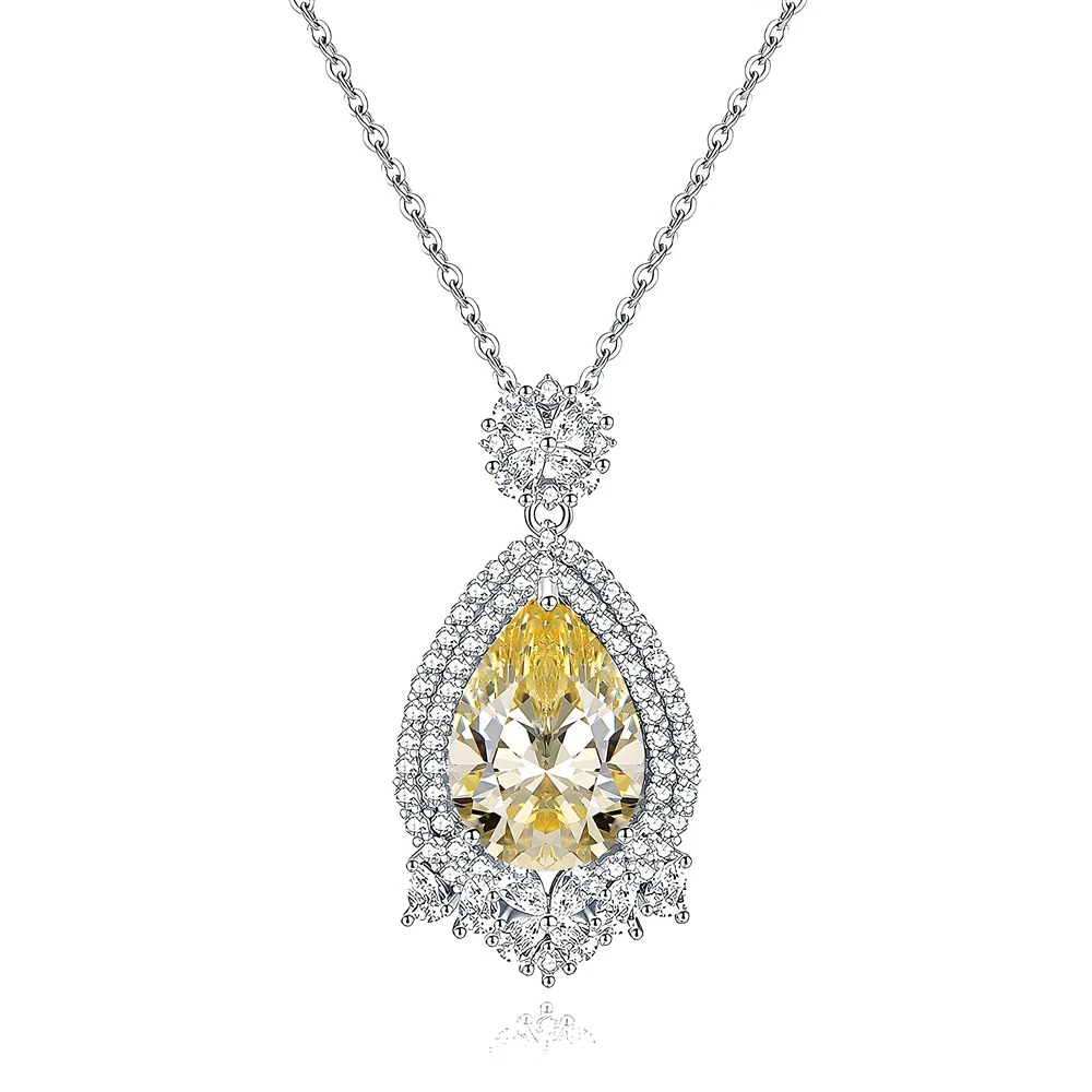 pendentif citrine poire maison du pendentif