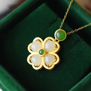 pendentif Jade Blanc Maison du Pendentif