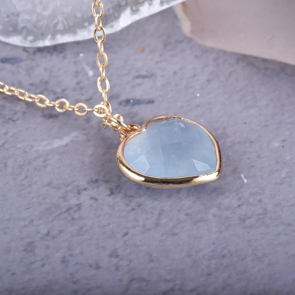 pendentif fantaisie pierre aigue-marine
