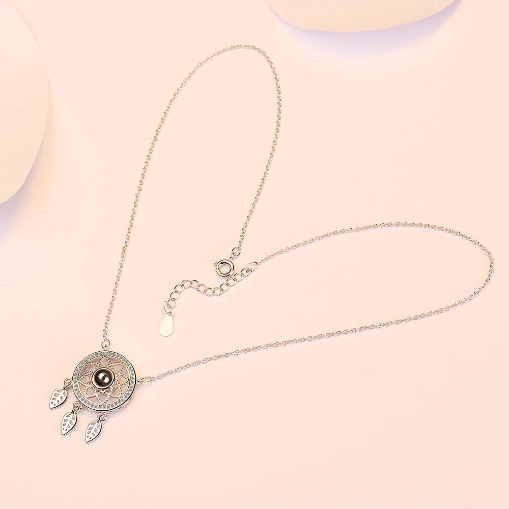pendentif en argent et obsidienne
