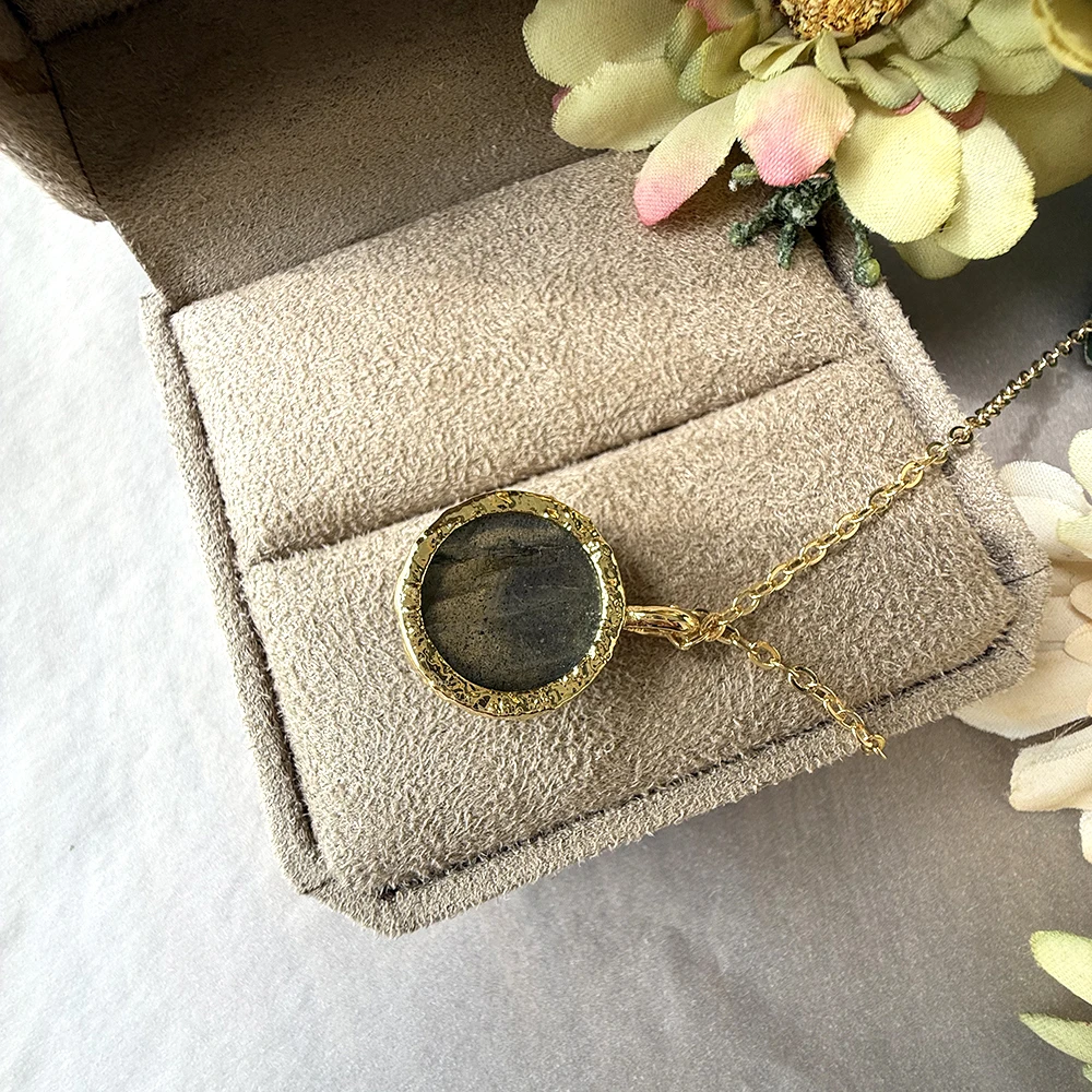 collier maison du Pendentif avec Labradorite