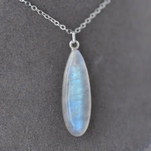 pendentif Labradorite Blanche maison du Pendentif