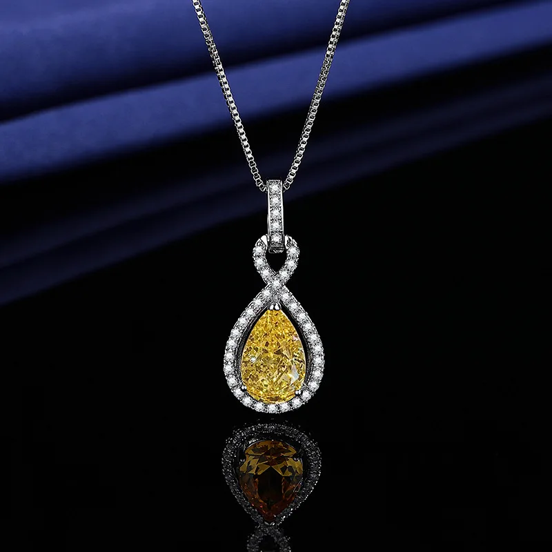 pendentif Citrine Larme