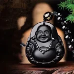 pendentif obsidienne Bouddha