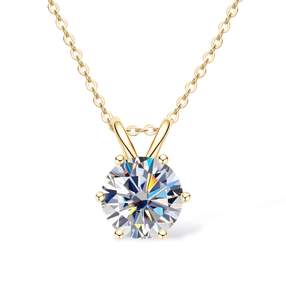 pendentif diamant solitaire en or
