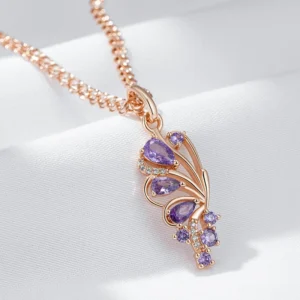 pendentif améthyste original