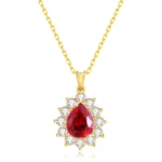 pendentif rubis soleil