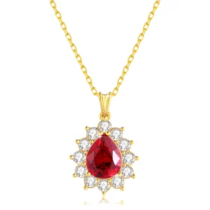 pendentif rubis soleil