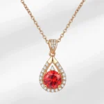 pendentif Rubis Poire Or